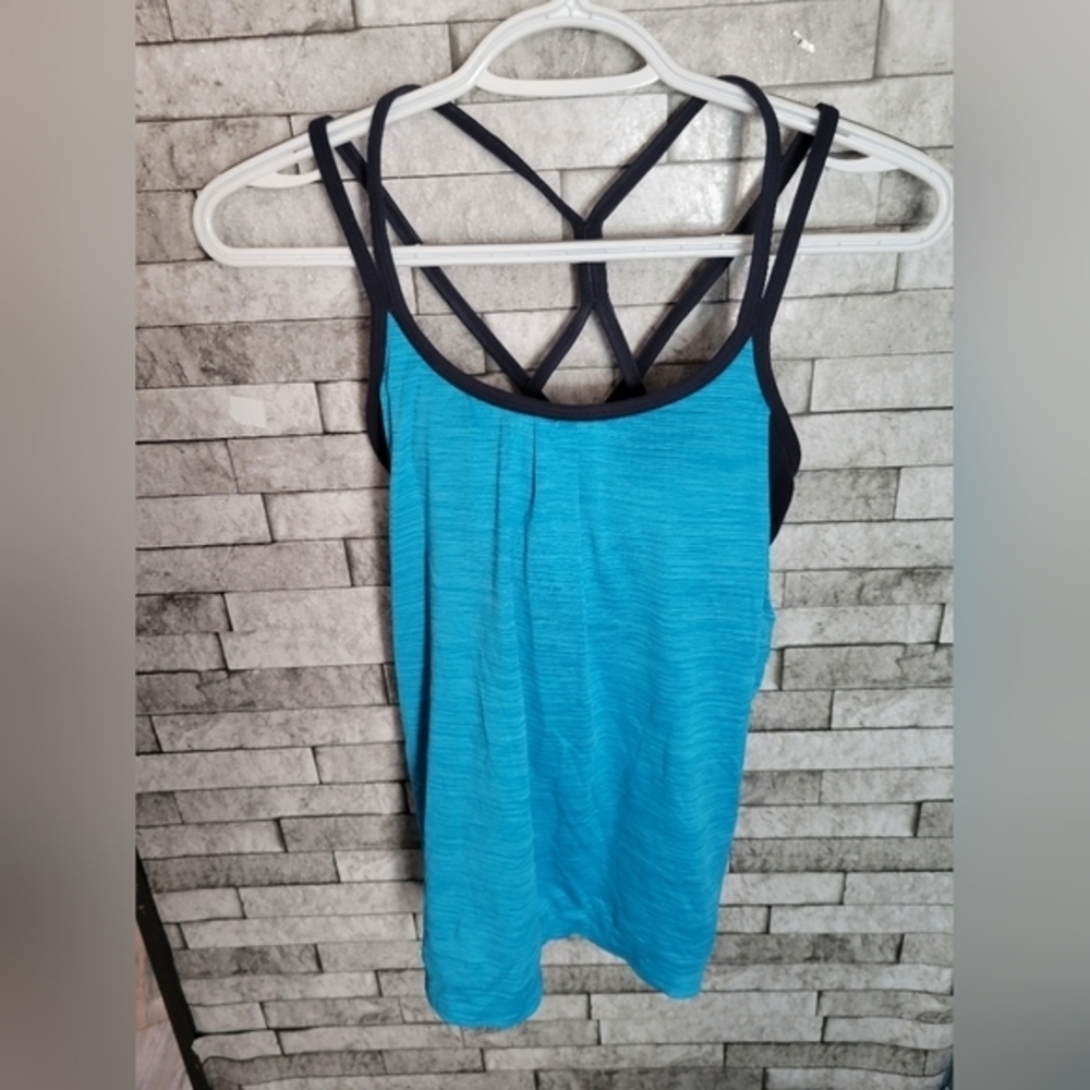 Athleta Optimism tank top w sports bra built in size XXS